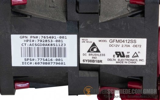 HP DL360 Gen9 High Performance Chassis FAN Gehäuselüfter