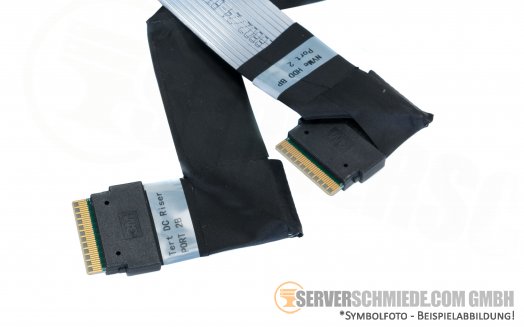 HP DL360 Gen10 Kabel U.2 PCIe NVMe BP Port 2 2x SFF-8654 869680-001 875574-001