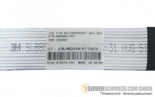 HP DL360 Gen10 Kabel U.2 PCIe NVMe BP Port 2 2x SFF-8654 869680-001 875574-001