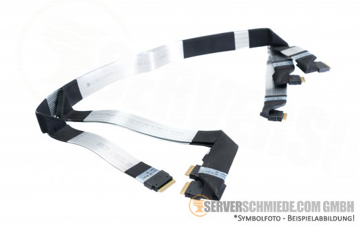 HP DL360 Gen10 Kabel U.2 PCIe NVMe BP Port 3, 4, 5 - 6x SFF-8654 869676-001 875574-001