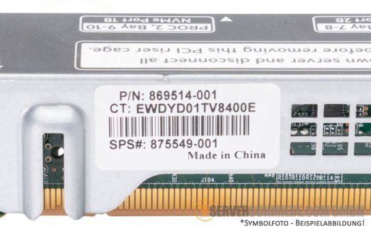 HP DL360 Gen10 U.2 PCIe NVMe riser card 871200-001 864496-001 869514-001 875549-001