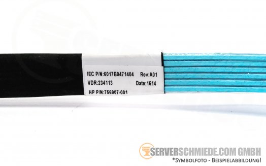 HP DL360 Gen9 75cm SAS cable  2x SFF-8087 gerade 2x SFF-8087 winkel 756907-001 780419-001