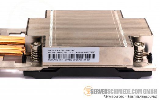 HP DL360 Gen9 High Performance CPU Kühler Heatsink 775404-001 734043-001