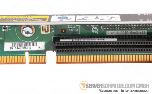 HP DL360 Gen9 Riser 1x x16 + 1x 8 PCIe 3.0 incl.Cage 750685-001 775421-001 743446-001 785497-001