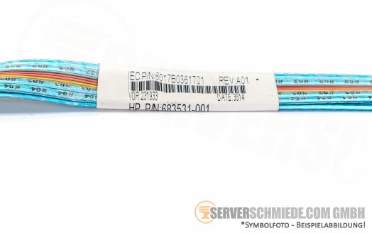 HP DL360p Gen8 40cm cable 2x SFF-8087 winkel 683531-001