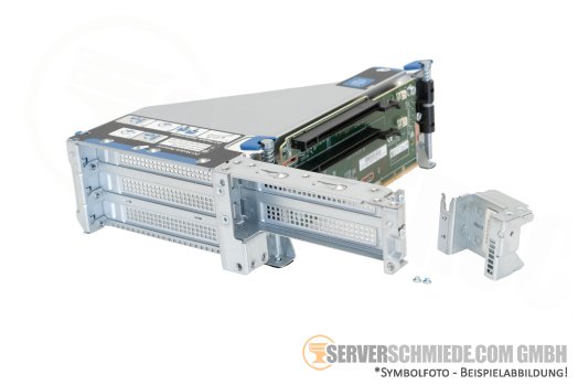 HP DL380 DL385 Gen10 Plus Tertiary Riser 2x x8 1x x16 PCIe 4.0 incl. cage P14581-B21 +NEW+