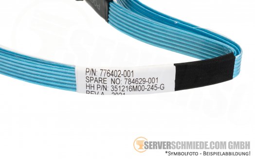 HP 75cm / 85cm SAS cable 2x SFF-8087 winkel to 2x SFF-8087 gerade DL380 Gen9 776402-001