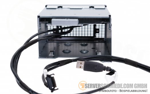 HP DL380 Gen9 Media Bay Cage inkl. 1x VGA 2x USB Power cable Kabel