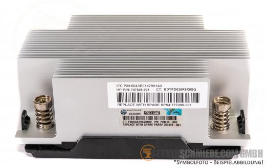 HP DL380 Gen9 Heatsink CPU Kühler 747608-001 777290-001 TDP bis 105W