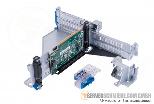 HP DL380 Gen10 Tertiary 1x PCIe x16 3rd Riser Kit 826700-B21 (no GPU cables) Cage + riser only