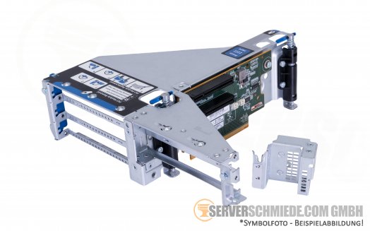 HP DL380 Gen10 Tertiary PCIe x8 / x8 3rd Riser with Riser cage 875780-B21 +NEW+