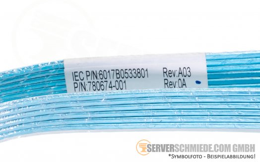 HP DL380 Gen9 65cm SAS Cable 2x SFF-8087 1x wide SAS 68-pin Y-Split 780674-001