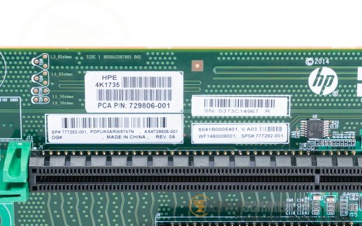 HP Primary Riser 1x x16 1x x8 PCIe 3.0 GPU without cage DL380 Gen9 729806-001