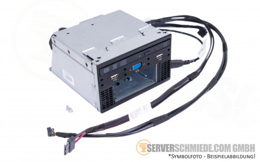 HP DL380 Gen9 DVD Media Bay Cage inkl. DVD drive SATA power VGA USB cable Kabel / 2x SFF Hot Swap HDD Bay 724865-B21 765446-001 786579-001