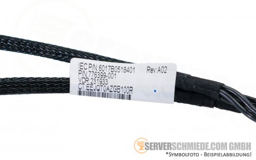 HP DL380 ML350 DL560 Gen9 1x 8-pin to 1x 5-pin + 1x 10-pin to 1x 6-pin Y-Split NVMe Power Cable Kabel 776399-001