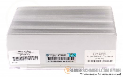 HP DL380p Gen8 CPU Kühler Heatsink 135W 662522-001 723353-001