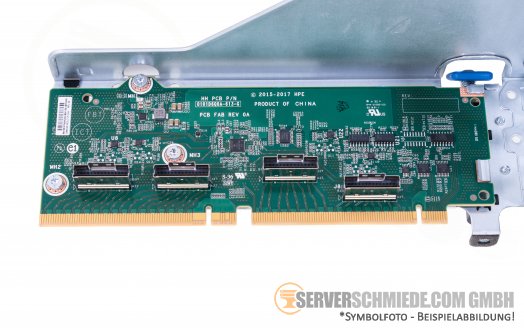 HP DL560 Gen10 4-port Slim SAS NVMe Riser + Cage + cables 873418-B21 - Bay-3 expansion 0x to 8x U.2 U.3 NVMe +NEW+