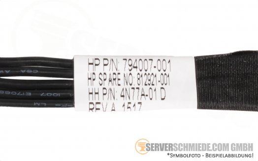 HP DL560 Gen9 6-Pin to 7-Pin Power Cable SAS HDD Backplane 812921-001 794007-001