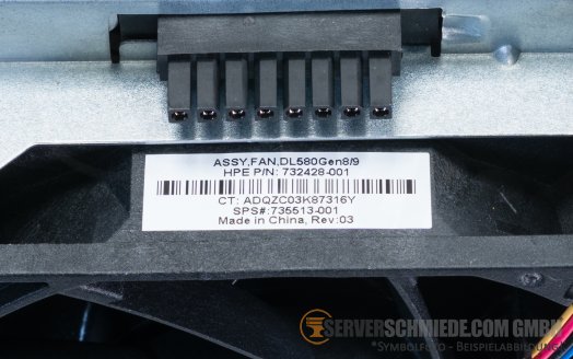 HP DL580 Gen8 Gen9 Fan Gehäuselüfter 732428-001
