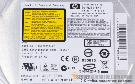 HP DVD RW Slim SATA Multi Writer Drive for DL360 G7 Gen8 Gen9 Gen10