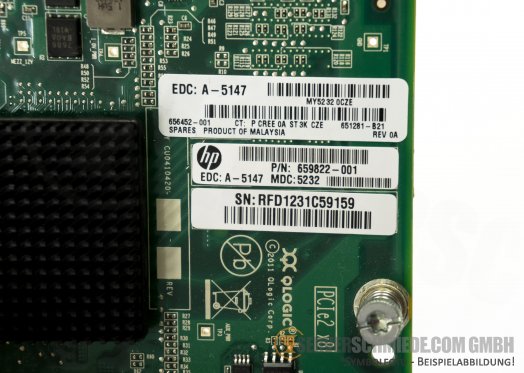HP QLogic QMH2572 2x 8Gb FC Dual Port 8 Gigabit FibreChannel Mezzanine Card Controller 651281-B21