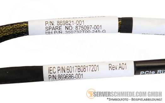 HP GPU Enablement Kit 1x PCIe x16 Secondary FH Riser + bracket + cables  DL360 Gen10 P23271-B21 +NEW+