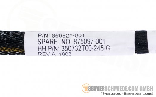 HP 25cm GPU Power Cable DL380 DL385 Gen10 Gen10 Plus Gen11 869821-001 1x 8-Pin to 1x 8-Pin 875097-001