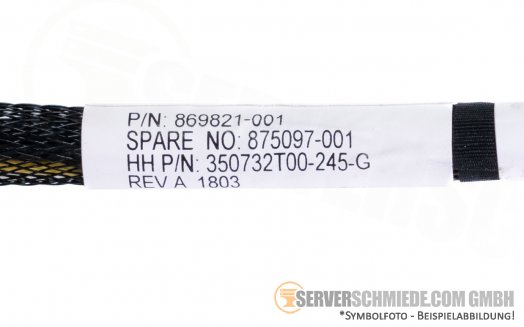 HP 25cm GPU Power Cable DL380 DL385 Gen10 Gen10 Plus Gen11 869821-001 1x 8-Pin to 1x 8-Pin PCIe 875097-001