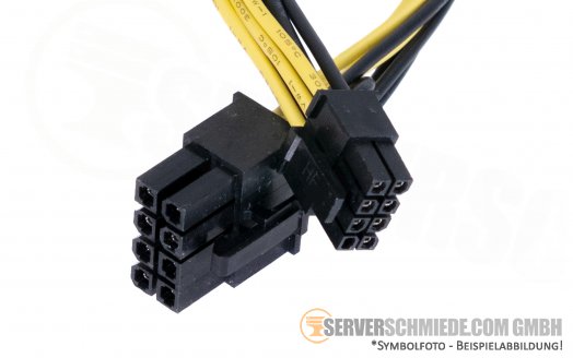 HP 25cm GPU Power Cable DL380 DL385 Gen10 Gen10 Plus Gen11 869821-001 1x 8-Pin to 1x 8-Pin PCIe 875097-001