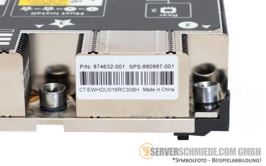 HP Heatsink CPU #2 Kühler max. 150W TDP Intel XEON Scalable 3647 XL450 Gen10 Apollo 4510 Gen10 874632-001 880997-001