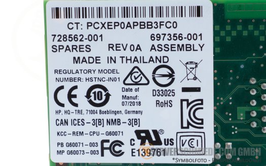HP Intel i210-T1 1x 1 Gb RJ-45 PCIe x1 Controller Ethernet Netzwerk 728562-001