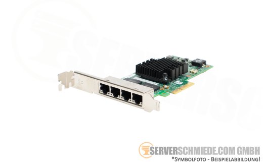 HP Intel i350-T4 4x 1 Gb RJ-45 PCIe x4 Controller Ethernet Netzwerk P21108-001