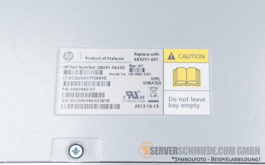 HP M6710 E7X64A 3PAR SFF Expansion Enclosure 24x SFF 2,5
