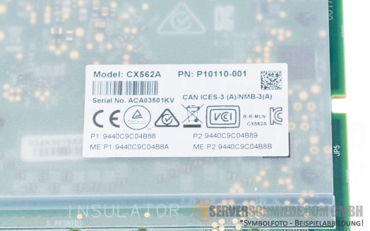 HP MCX562A-ACAI 2x 10/25GbE SFP28 PCIe x16 OCP3 Ethernet Network Controller P10112-B21 Gen10 Plus RoCE RDMA