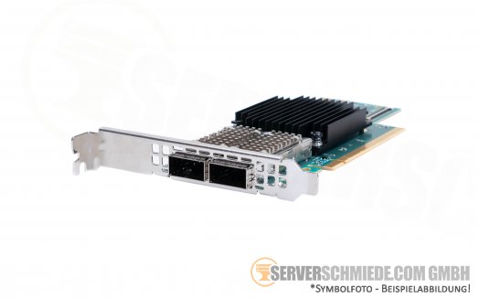 HP Mellanox 940QSFP56 CX653 2x 100GbE Ethernet Infiniband Network Controller PCIe x16 ConnectX-6  MCX653106A-ECAT P06251-B21