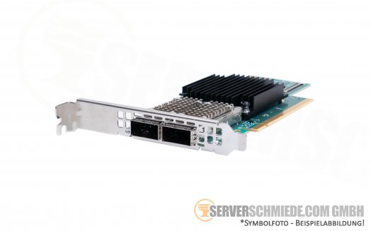 HP Mellanox 940QSFP56 CX653106A 2x 100GbE Ethernet Infiniband Network Controller PCIe x16 ConnectX-6 MCX653106A-ECAT P06251-B21