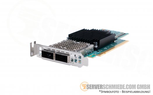 HP Mellanox 940QSFP56 CX653 2x 100GbE Ethernet Infiniband Network Controller PCIe x16 ConnectX-6  MCX653106A-ECAT P06251-B21