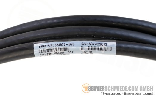 HP Mellanox Arista 3m DAC Network IB 1x 40Gb QSFP+ to 1x 40Gb QSFP+ Copper Original MCP1600 834973-B25