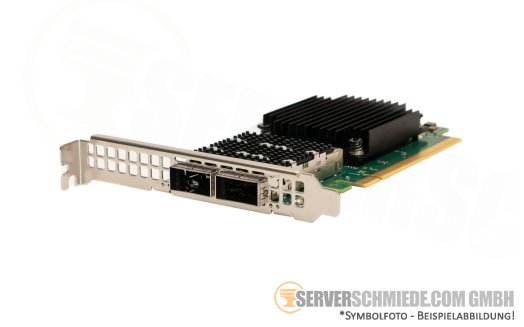 HP Mellanox CX623106A 2x 100Gb QSFP56 LAN Network Controller PCIe 4.0 x16 ConnectX-6 P25960-B21