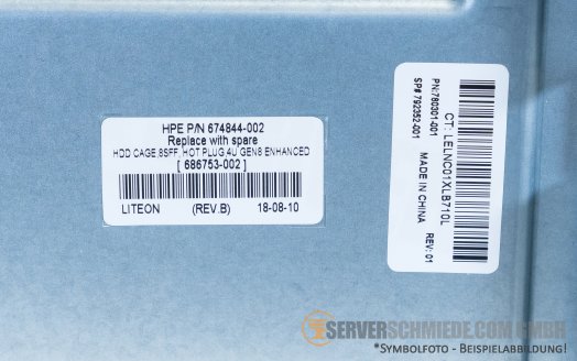 HP 8x SFF Drive Cage Kit inkl. SAS backplane ML110 Gen10 874568-B21