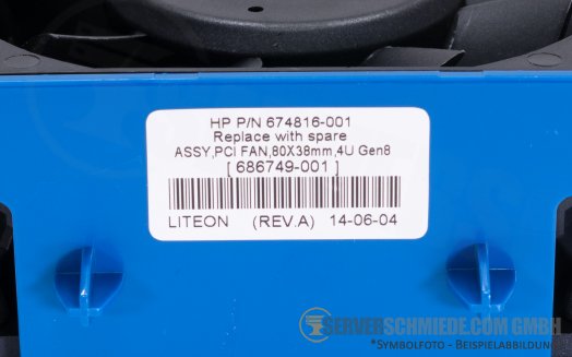 HP Chassis Fan Lüfter Gehäuselüfter ML30 Gen9 820290-B21 +NEW+