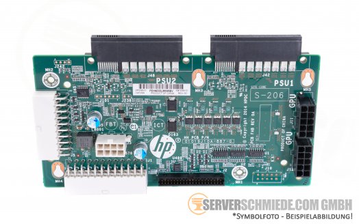 HP ML350 Gen9 2-Slot GPU PSU PDU Backplane PowerBoard Assembly 780968-001