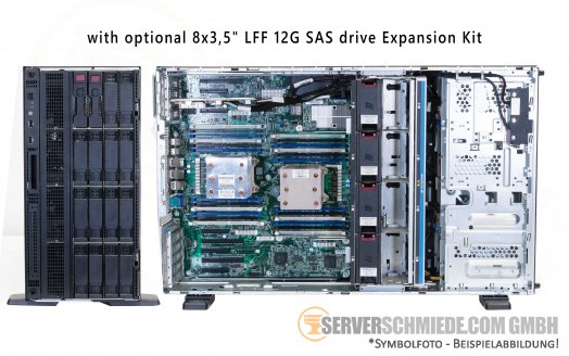 HP ML350 G9 Gen9 Tower Server 8x 3,5