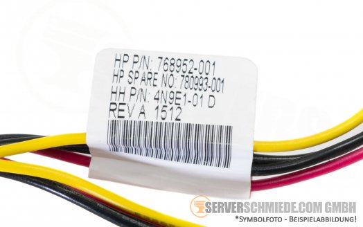 HP ML350 Gen9 Media Bay Power cable 1x IDE Stecker 4pin 2x IDE Buchse 4pin 2x SATA 768952-001