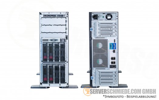 HP ML350 Gen10 G10 Tower Server 8x 3,5" LFF 12G SAS 2x Intel XEON Scalable LGA3647 DDR4 ECC Raid 2x PSU  - Windows Server 2022 vmware 8
