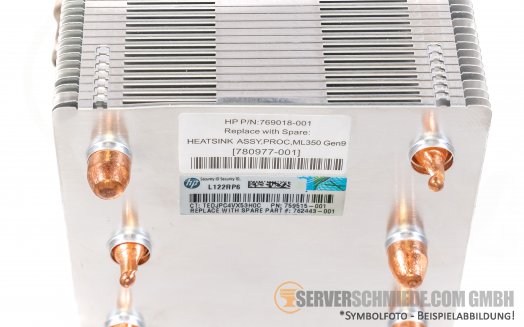 HP ML350 Gen9 CPU Kühler Heatsink 769018-001