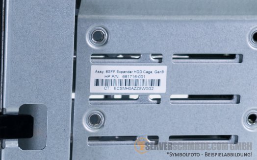 HP ML350p Gen8 8x SFF Drive Cage mit SAS Backplane 661716-001 655290-001