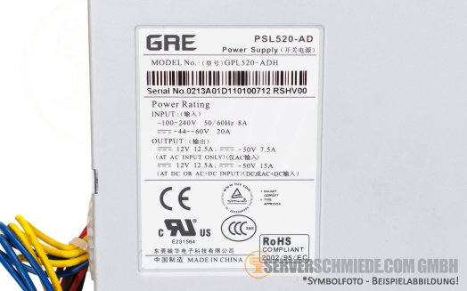 HP Netzteil PSU Switch ProCurve S5120 S5500 GRE PSL520-AD GPL520-ADH