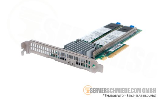 HP NS204i-p PCIe x8 NVMe 2x 480GB M.2 Controller DL360 DL380 DL560 DL580 ML350 ML110 Gen10