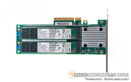 HP NS204i-p PCIe x8 NVMe 2x 480GB M.2 Controller DL360 DL380 DL560 DL580 ML350 ML110 Gen10